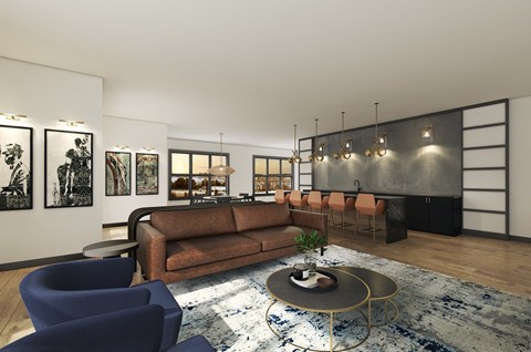 A closer look at High-End Apartments With Private Lounge Facilities